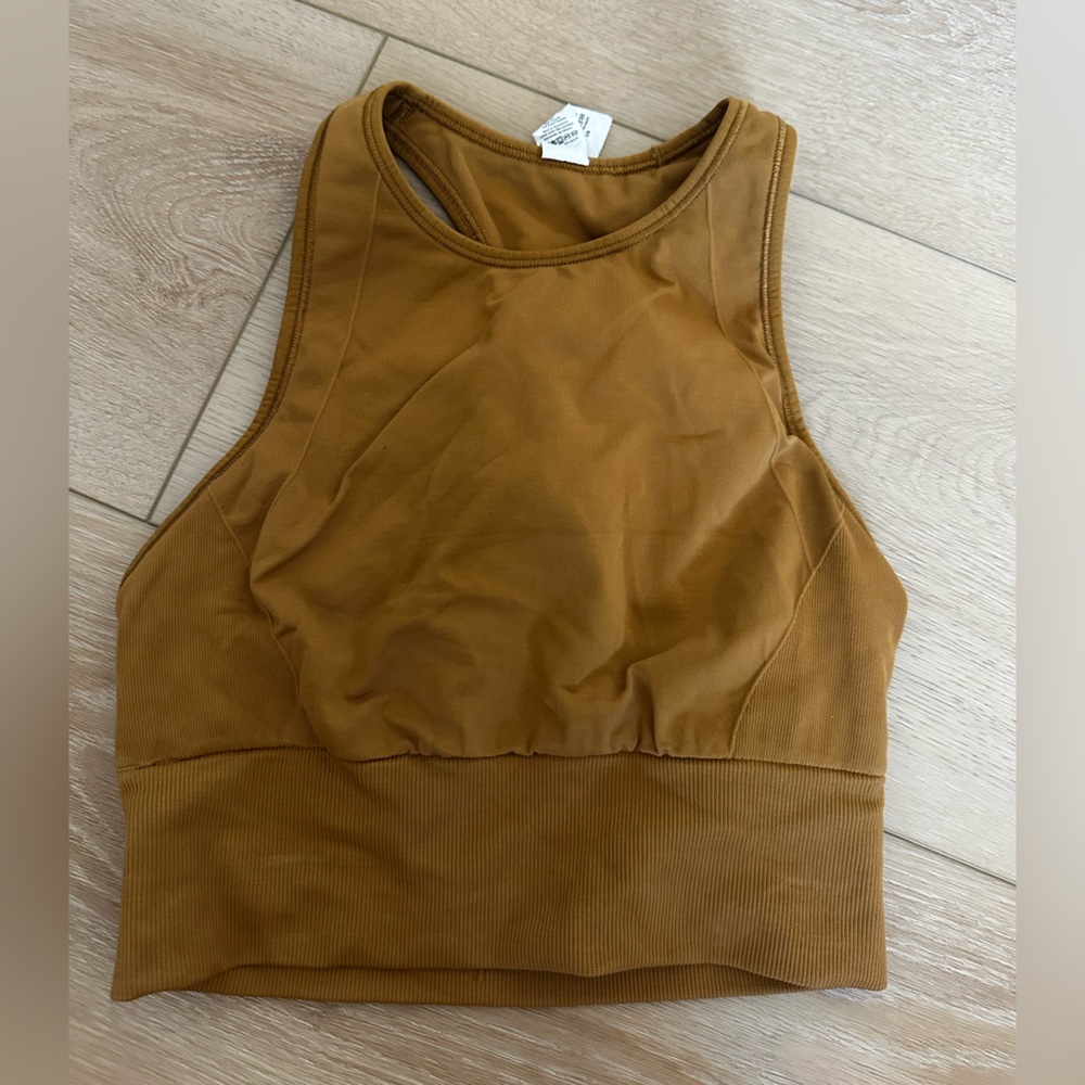 Gold Lululemon Sports Bra